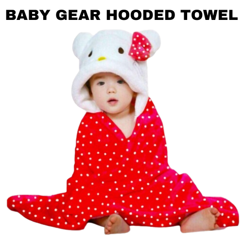 Cartoon design of Baby Gear Hooded Towels