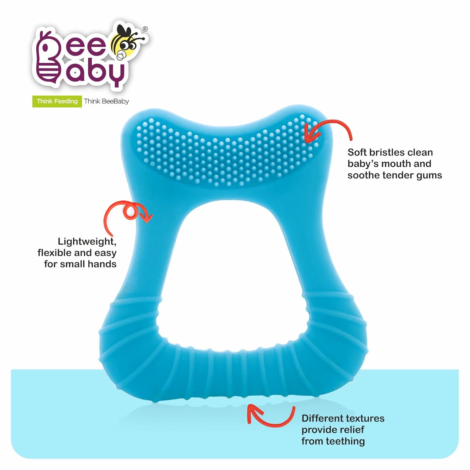 Silicone baby teether