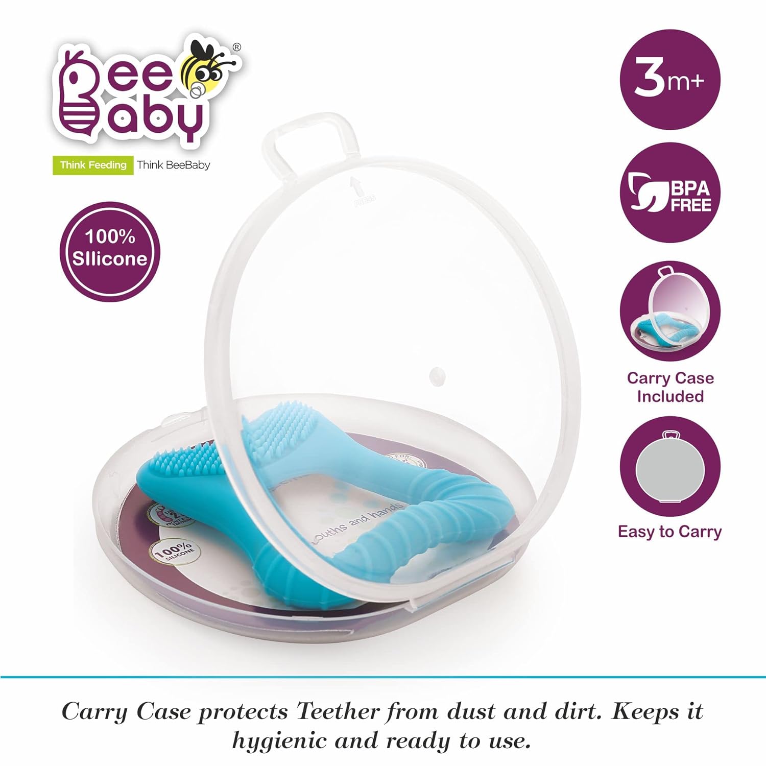 Silicone baby teether